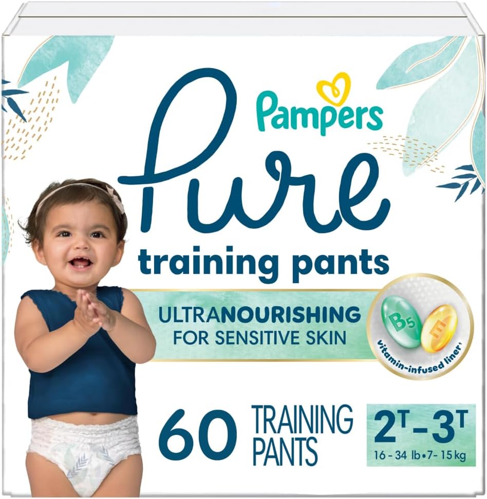 Pampers Pure Protection Training Underwear Size 4 2T-3T 60 Count