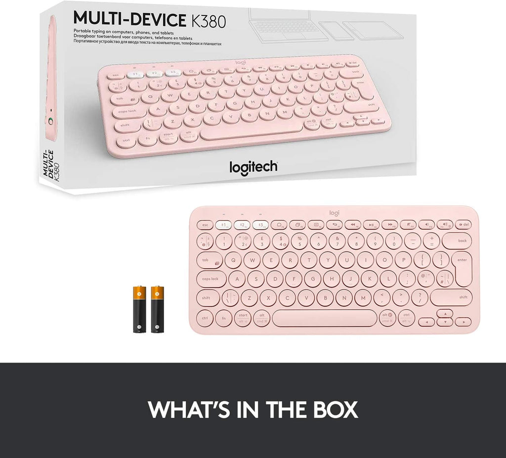 Logitech K380 Keyboard — Rose