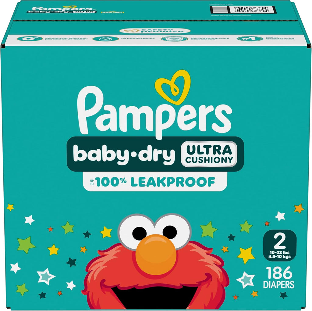 Pampers Baby Dry Diapers Size 2 186 Count