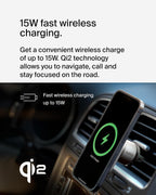 Belkin BoostCharge™ Pro ​Wireless Car Charger with MagSafe 15W Extra Strong Magnetic Vent Mount for iPhone 12, 13, 14