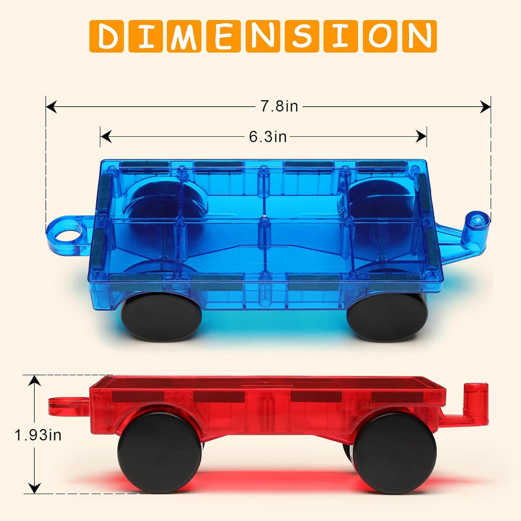 Gemmicc Magnetic Construction Cars — 2-Pack