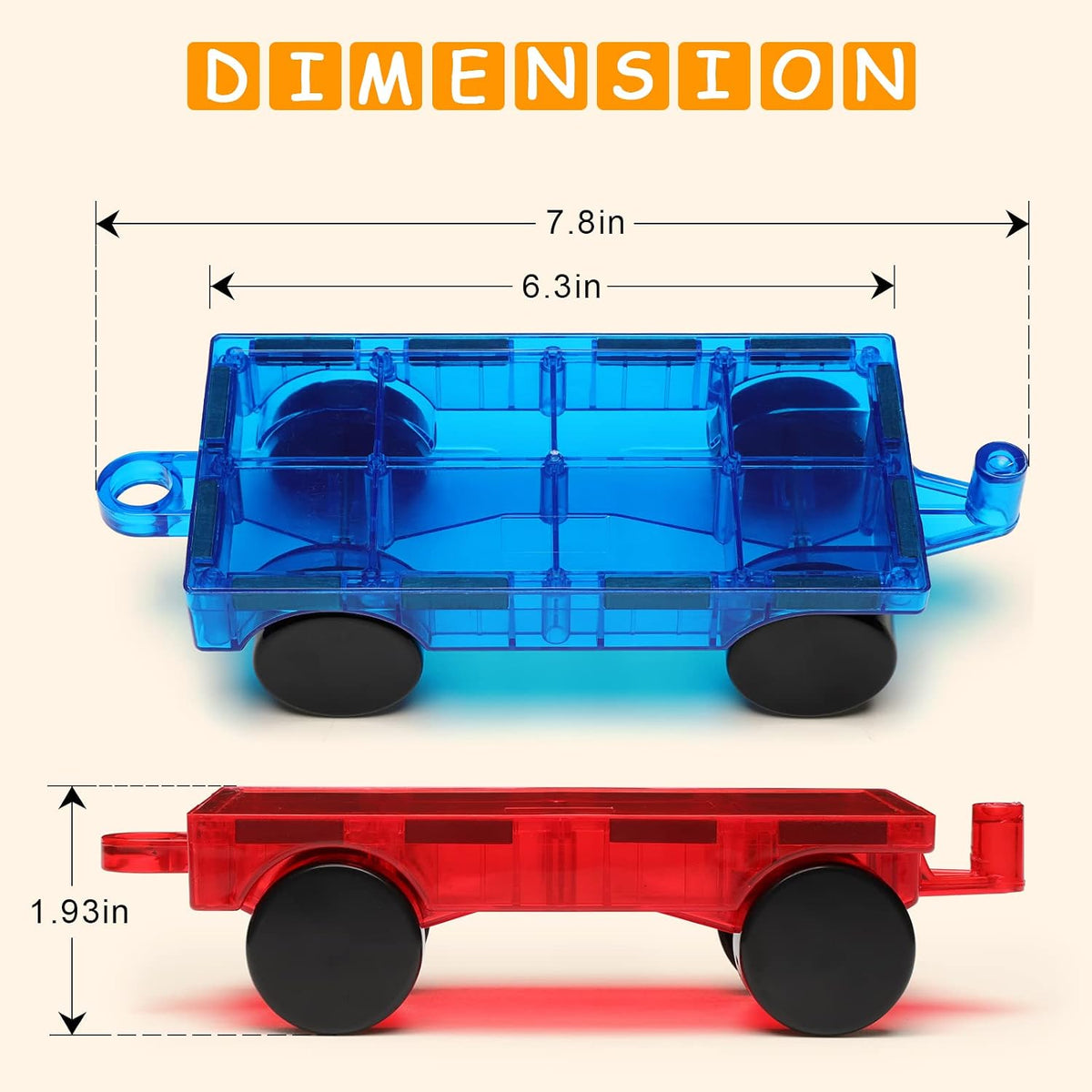 Gemmicc Magnetic Construction Cars — 2-Pack