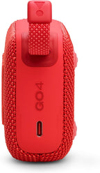 JBL Go 4 Portable Bluetooth Speaker — Red