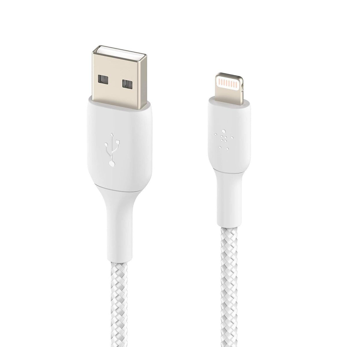 Belkin iPhone Cable (3M) Braided USB to Lightning Cable – White (Pack of 2)