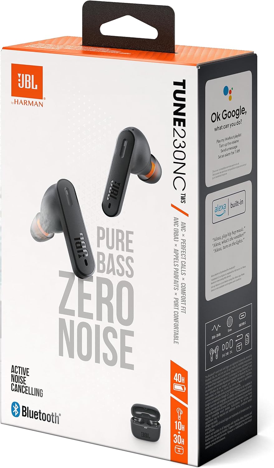 JBL Tune 230NC True Wireless Earbuds — Black