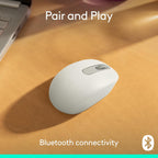 Logitech M196 Wireless Mouse — Off White