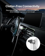 Belkin MagSafe Car Vent Mount PRO for iPhone 12, 12 Pro, 12 Pro Max, 12 Mini Keeps All iPhone 12 Models Magnetically Mounted While You Drive, Silver, WIC002, WIC002btGR