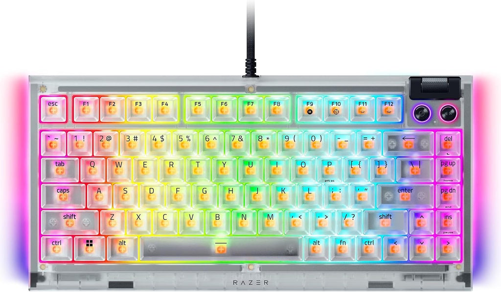 Razer BlackWidow V4 75% Mechanical Gaming Keyboard — Phantom White Edition — product image 8