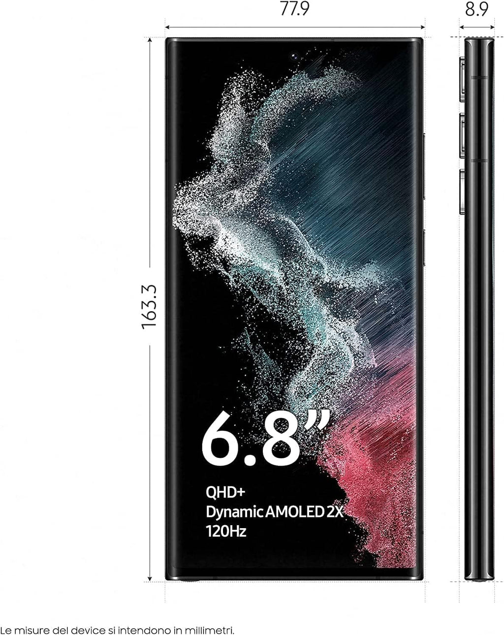 Samsung Galaxy S22 Ultra SM-S908B 17.3 cm (6.8") Dual SIM Android 12 5G USB Type-C 12 GB 256 GB 5000 mAh Black