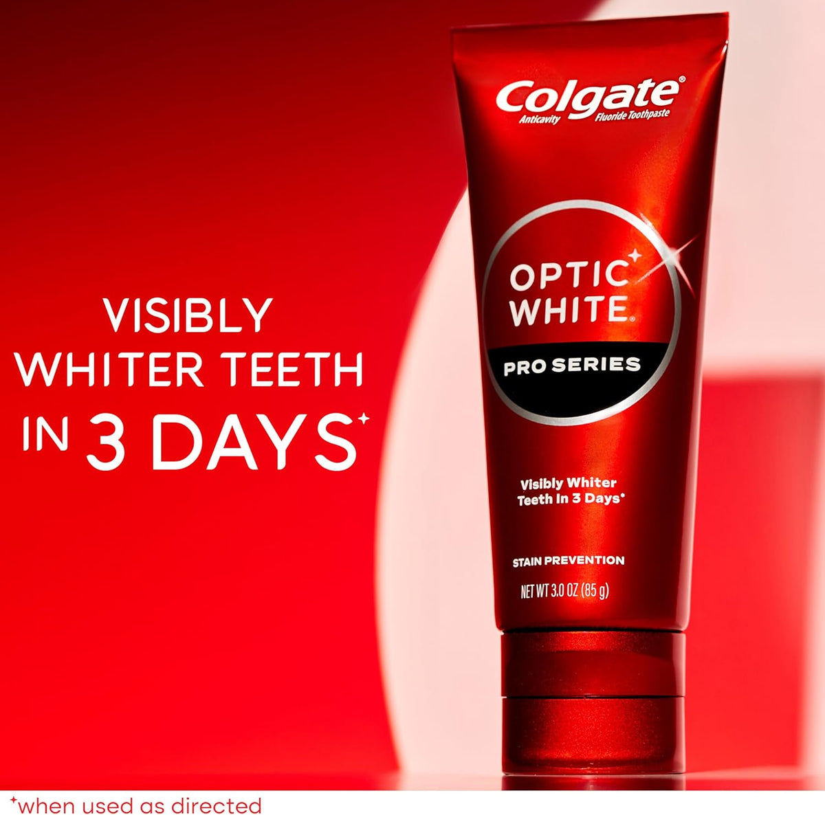 Colgate Optic White Pro Series Whitening Toothpaste with 5% Hydrogen Peroxide, Stain Prevention, 3 Oz Tube — additional product view 3