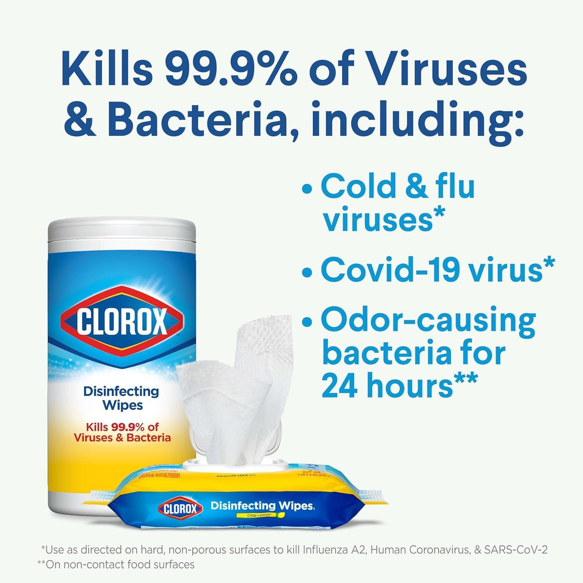 Clorox Disinfecting Cleaning Wipes Variety Pack, 75 Count Each, Pack of 3 (Package May Vary) — additional view 4