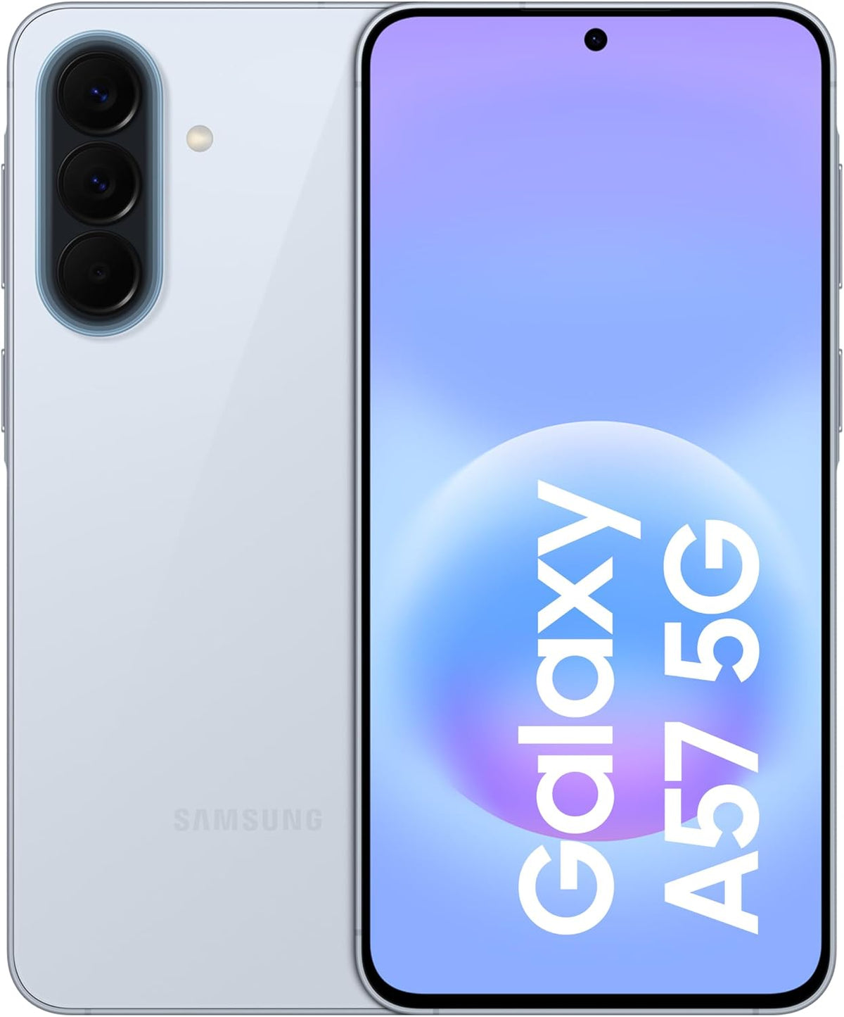 Samsung Galaxy A57 5G Android Smartphone, 256GB Storage, 12GB RAM, Awesome Icyblue, 6x OS Upgrades, Large Display, 50MP Camera, Long Battery Life (UAE Version)