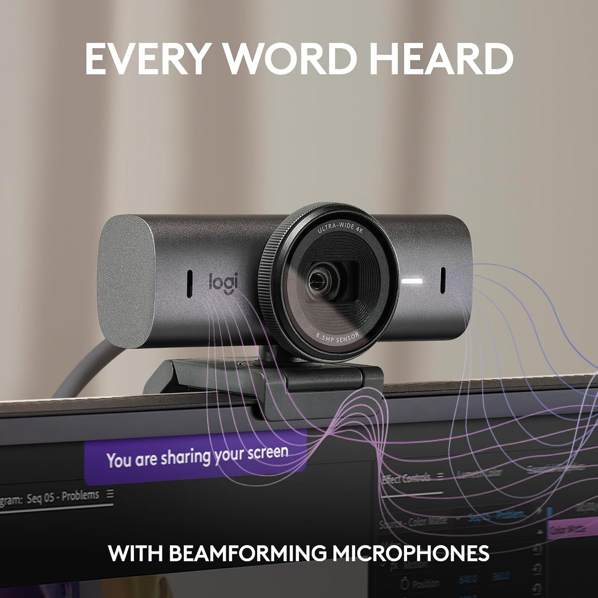 Logitech MX BRIO Webcam — Graphite