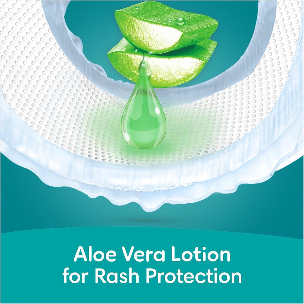 Pampers Rash Protection Aloe Taped Diapers, Size 7, 17+kg, Giant 42 Count