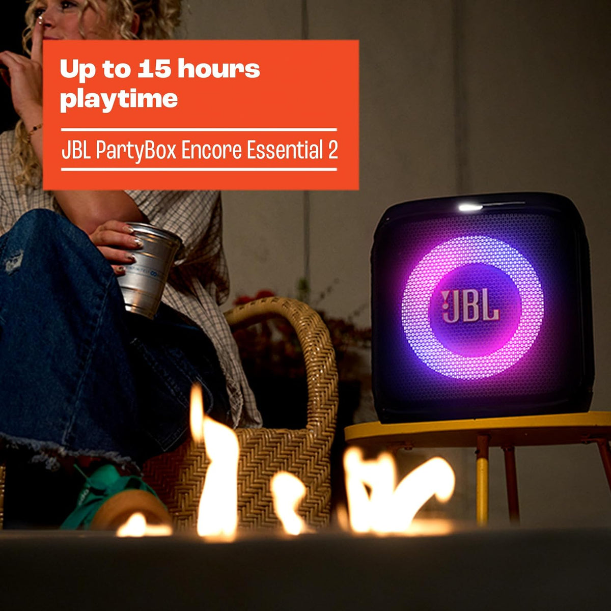JBL PartyBox Encore Essential 2 Portable Party Speaker — Black