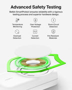 Belkin UltraCharge 3 in 1 Magnetic Wireless Charger with Qi2, 25W - White