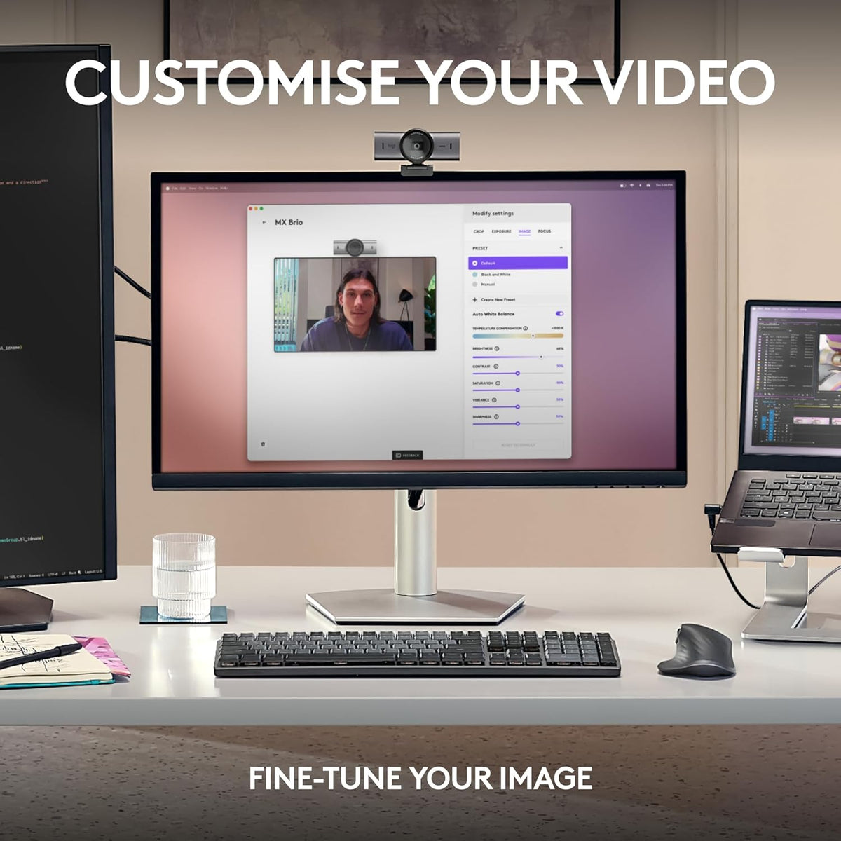 Logitech MX BRIO Webcam — Graphite