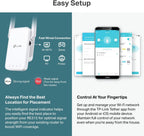 TP-Link AC1200 WiFi Extender, 2024 Wirecutter Best WiFi Extender, 1.2Gbps home signal booster, Dual Band 5GHz/2.4GHz, Covers Up to 1500 Sq.ft and 30 Devices,support Onemesh, One Ethernet Port (RE315)