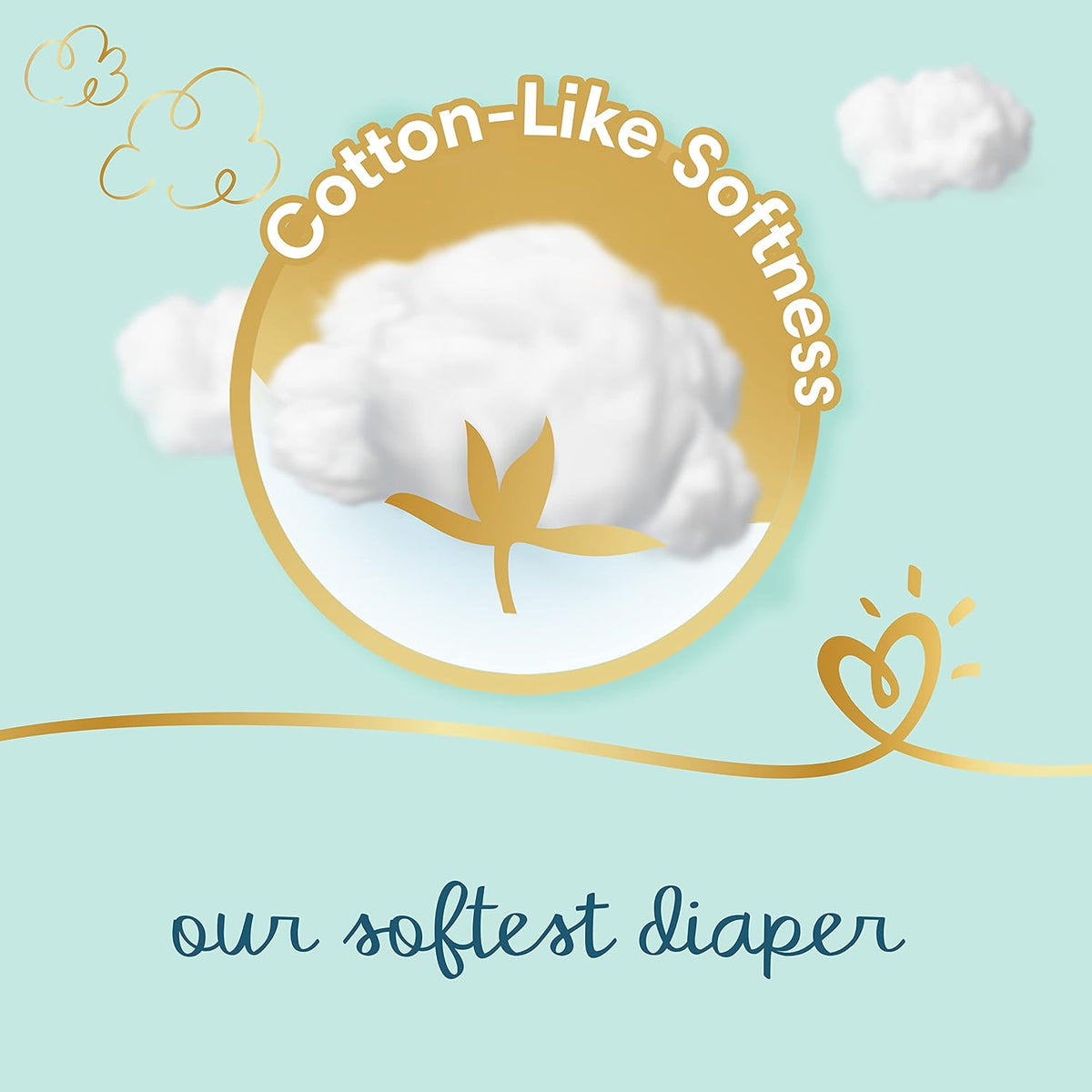 Pampers Premium Care Newborn Taped Diapers, Size 1, 2-5kg, Unique Softest Absorption for Ultimate Skin Protection, 22 Count
