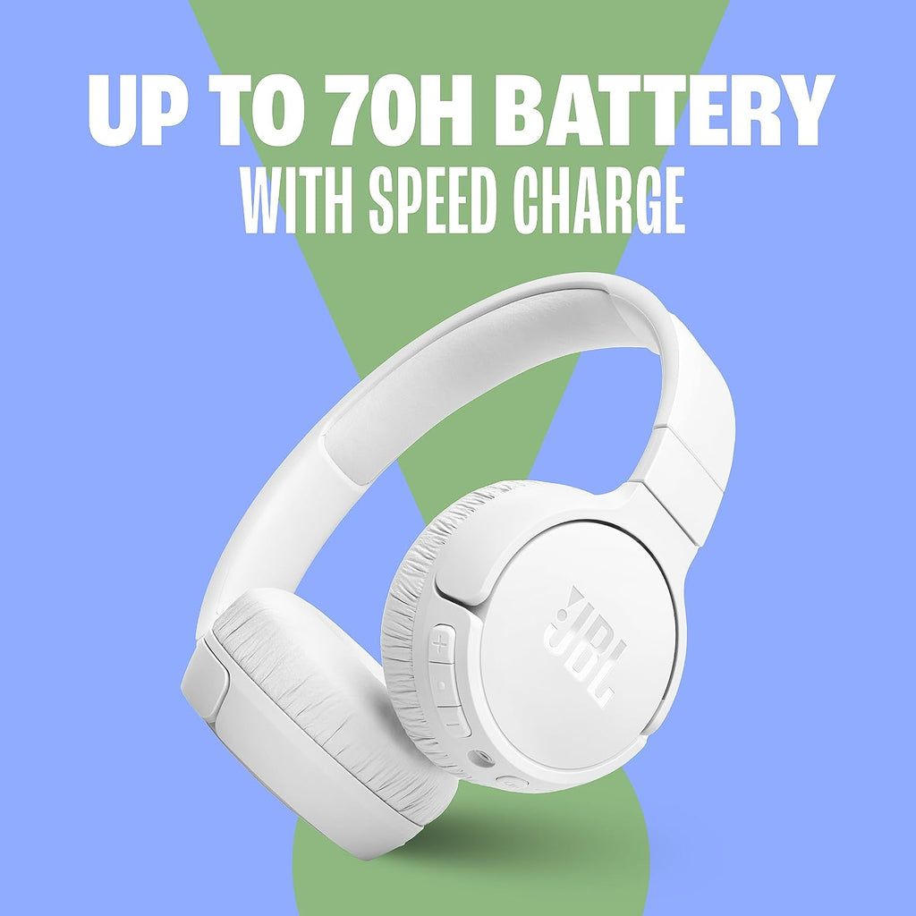 JBL Tune 670NC Wireless Noise Cancelling Headphones — White