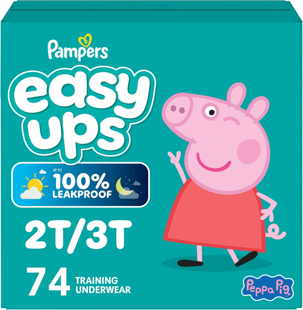 Pampers Training Pants - Easy Ups Girls & Boys - Size 2T-3T, 74 Count, My Little Pony Potty Underwear (Packaging May Vary)