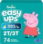 Pampers Training Pants - Easy Ups Girls & Boys - Size 2T-3T, 74 Count, My Little Pony Potty Underwear (Packaging May Vary)