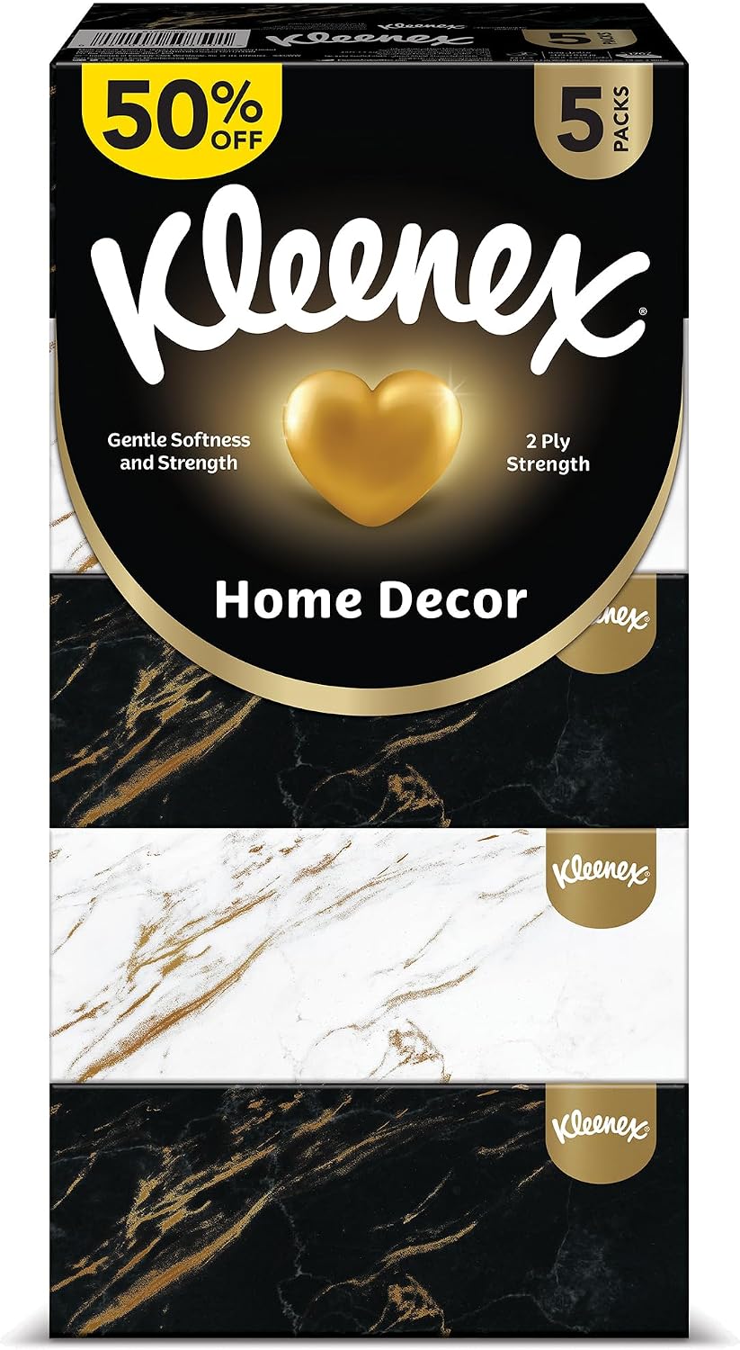 Kleenex Home Decor Facial Tissue - Pack of 5 Boxes, 170 Sheets x 2 Ply — additional view 2