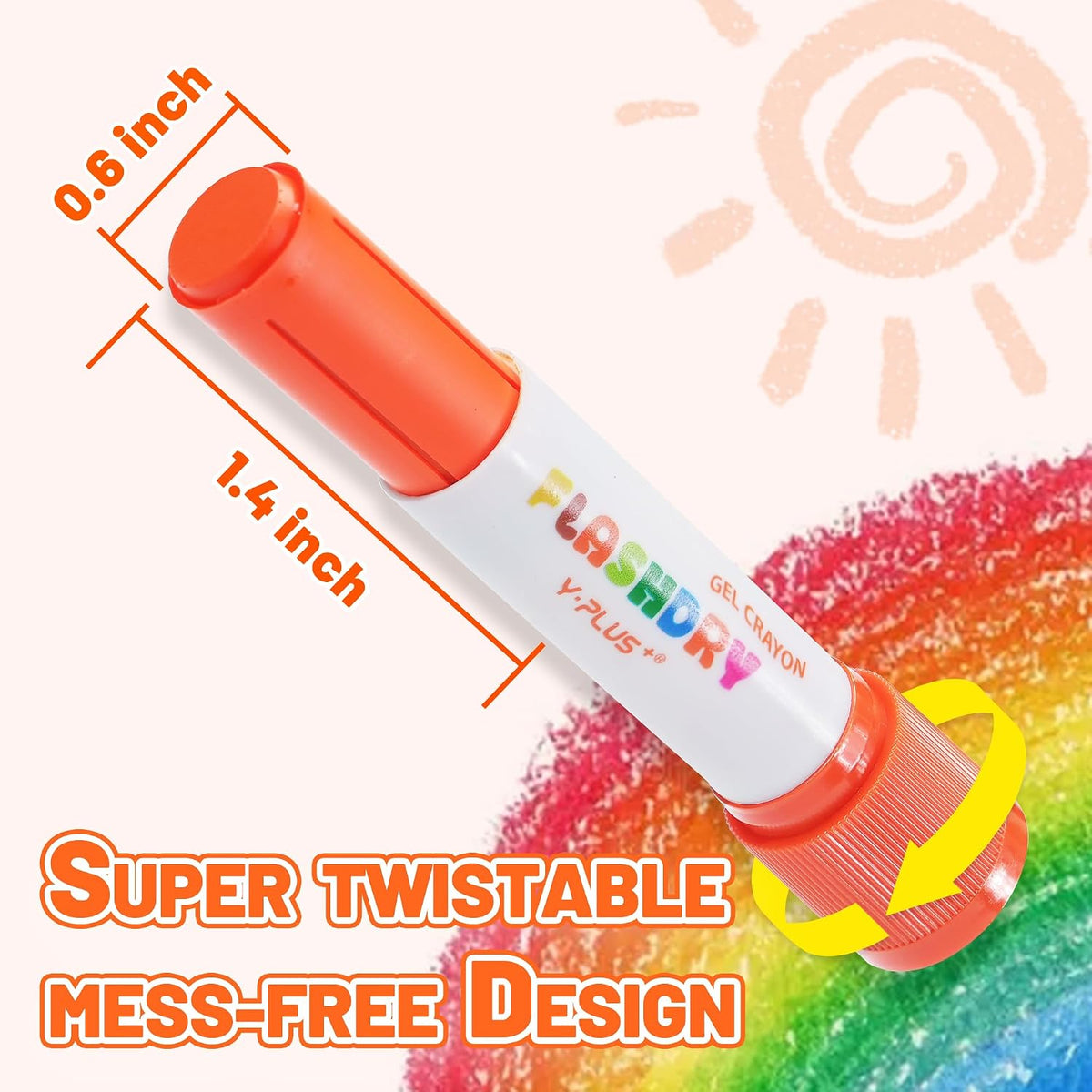YPLUS FlashDry Paint Sticks — 12 Colours