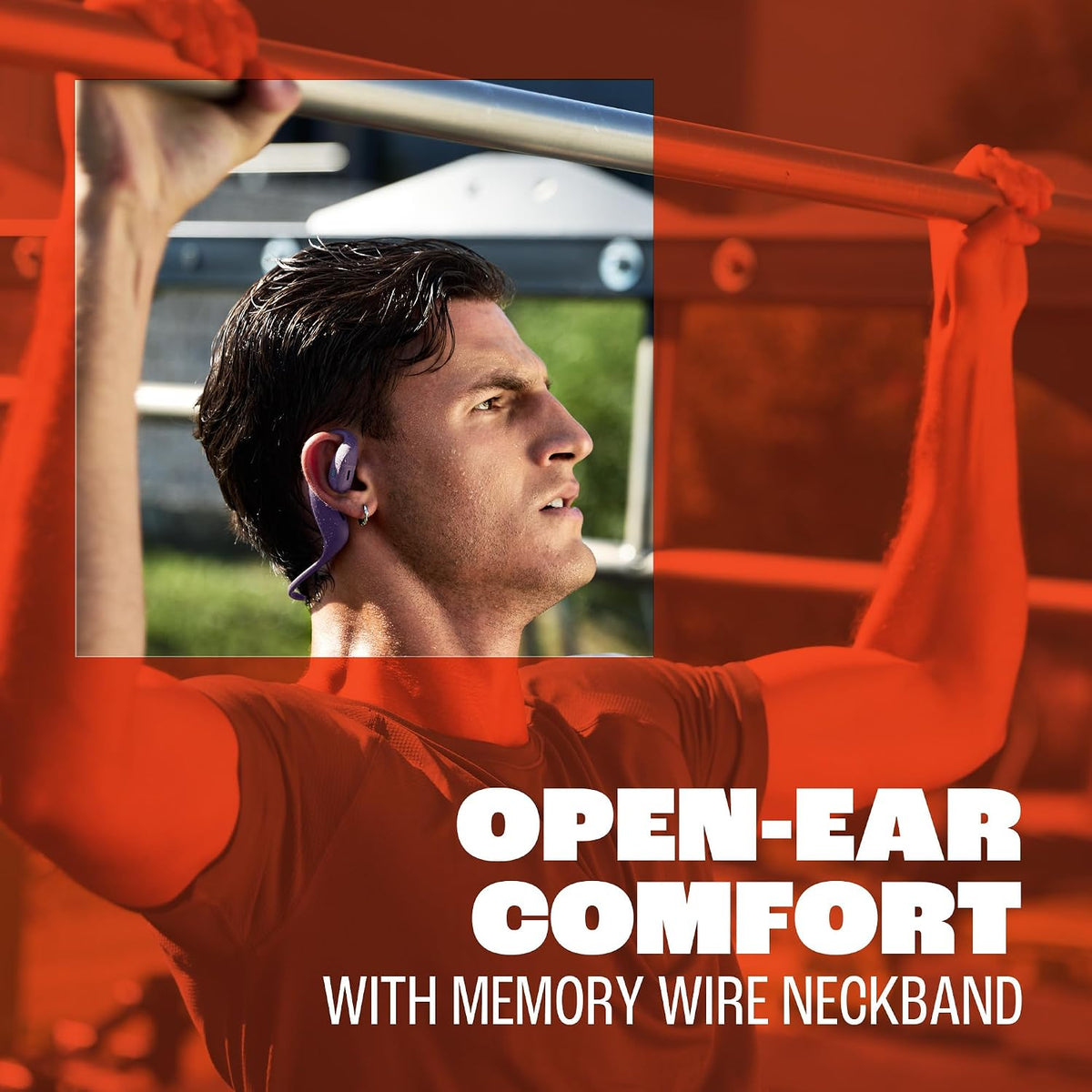 JBL Endurance Pace Open-Ear Sports Headphones — Black/Grey
