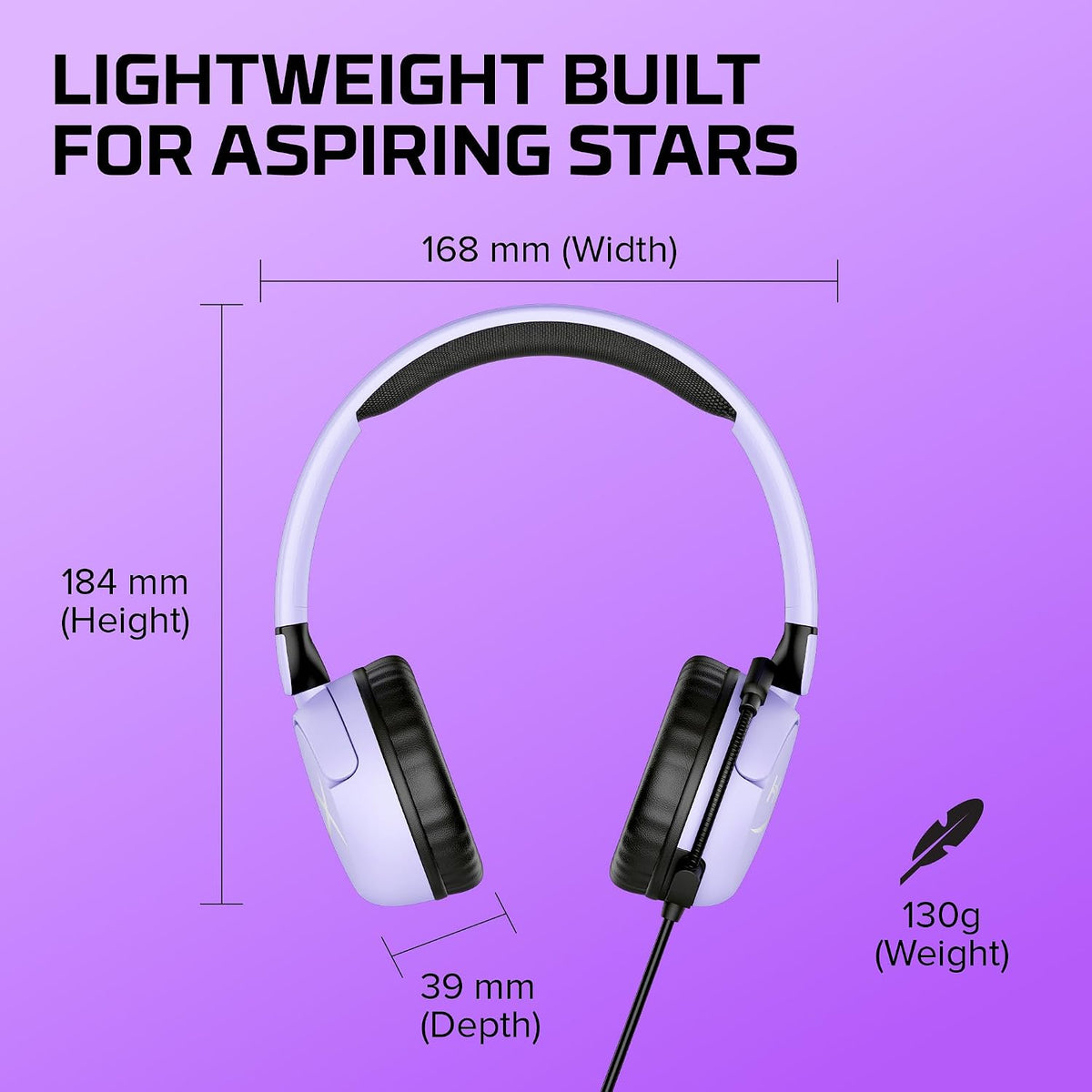 HyperX Cloud Mini Wired LVR Headset — Lavender-Coloured — product image 3