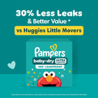Pampers Baby Dry Diapers - Size 2, One Month Supply (234 Count), Absorbent Disposable Diapers