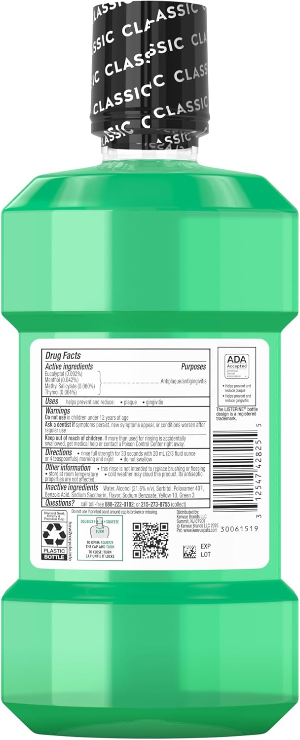 Listerine Fresh Burst Mouthwash, 500 ml — additional product view 8