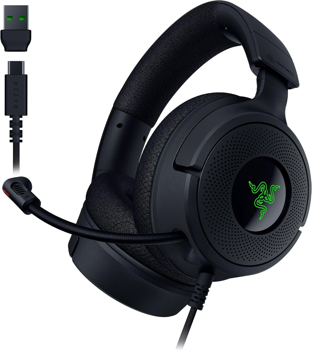 Razer Kraken V4 X Wired Gaming Headset — Black — main product image