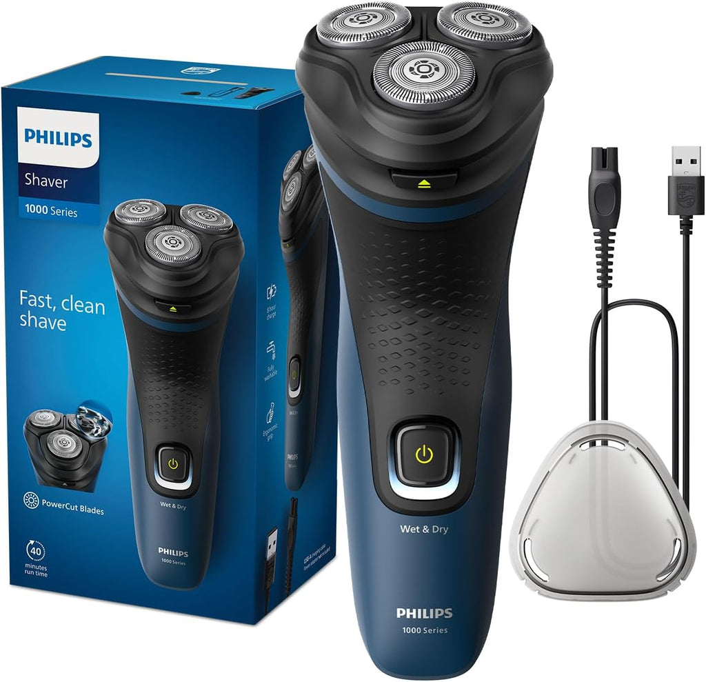Philips Shaver 1000 Series Wet & Dry Electric Shaver S1151/00 — Blue