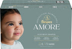Pampers Amore, Size 6 (23-44 lbs), 72 Count, Our Best Diaper – Hypoallergenic & Fragrance Free, Up to 100% Leakproof, Soft as Cashmere