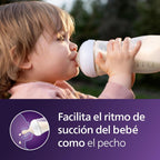 Philips Avent Natural Response Baby Bottles SCY903, 260ml, Pack of 4 — Pink