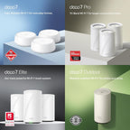 TP-Link Dual-Band BE5000 WiFi 7 Mesh Wi-Fi System (Deco BE25) | 4-Stream 5 Gbps | 240 Mhz Channels | Covers up to 6,600 Sq.Ft | 2X 2.5G Ports Wired Backhaul | VPN,MLO, AI-Roaming, HomeShield (3-Pack)