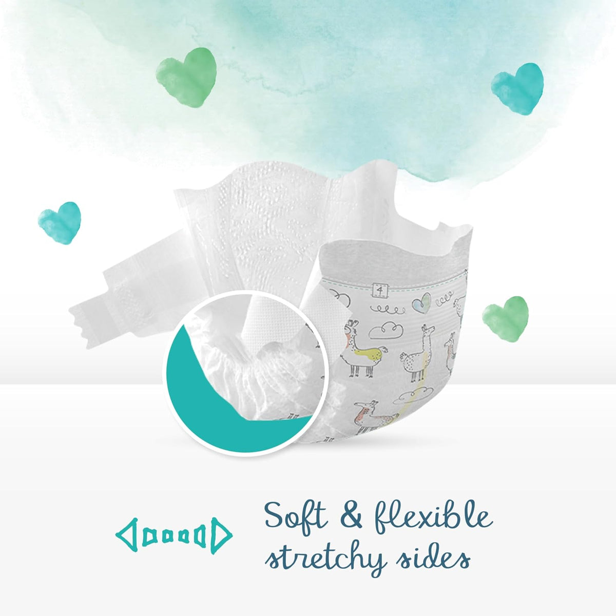 Pampers Pure Protection Dermatologically Tested Diapers, Size 5, 96 Diaper Count