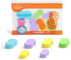 YPLUS Hi-Polymer Erasers — Pack of 6 — Peanut Shape