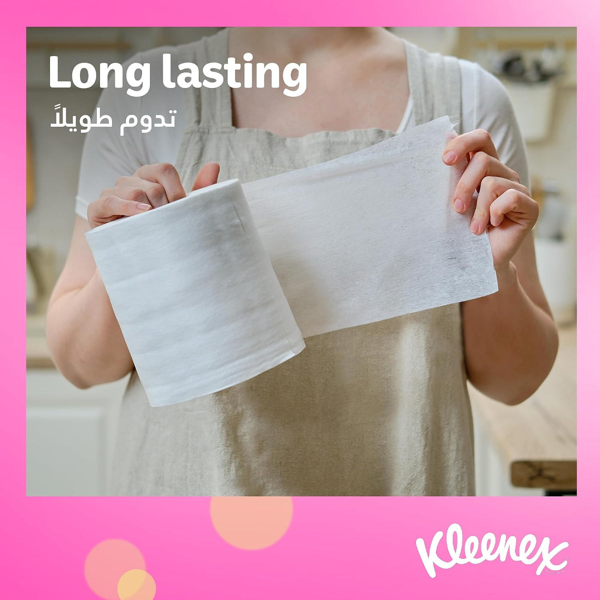 Kleenex Kitchen Paper Towel, Mega Roll Tissue, 6 Rolls x 250 Meters, High Absorbency for Multi Purpose — additional view 4