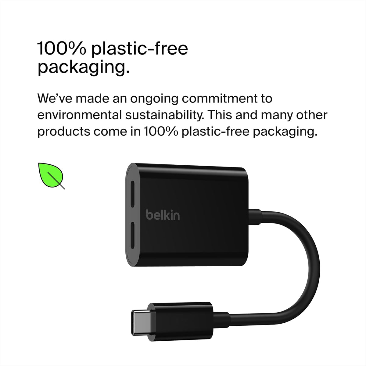 Belkin RockStar™ USB-C Audio + Charge Adapter, Headphone Adapter w/ USB-C 60W Power Delivery Fast Charging for iPhone 15, iPad Pro, Galaxy, Note, Google Pixel, LG, Sony, OnePlus, and More - Black