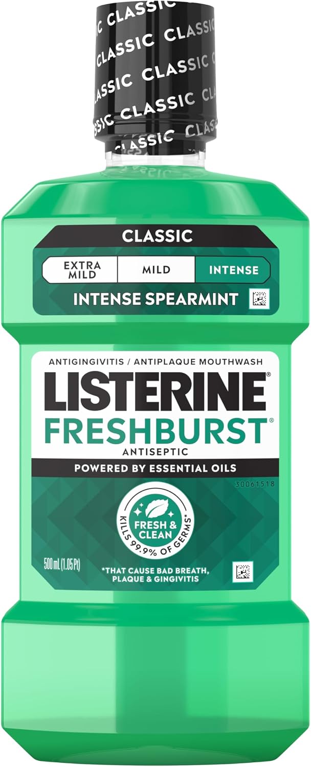 Listerine Fresh Burst Mouthwash, 500 ml — front product image