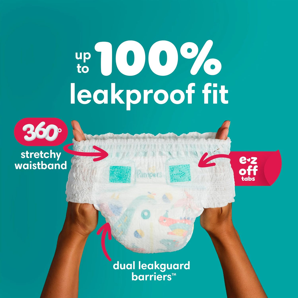 Pampers Diapers Size 4, 21 Count - Pull On Cruisers 360 Fit Disposable Baby Diapers with Stretchy Waistband, Jumbo Pack (Packaging May Vary)