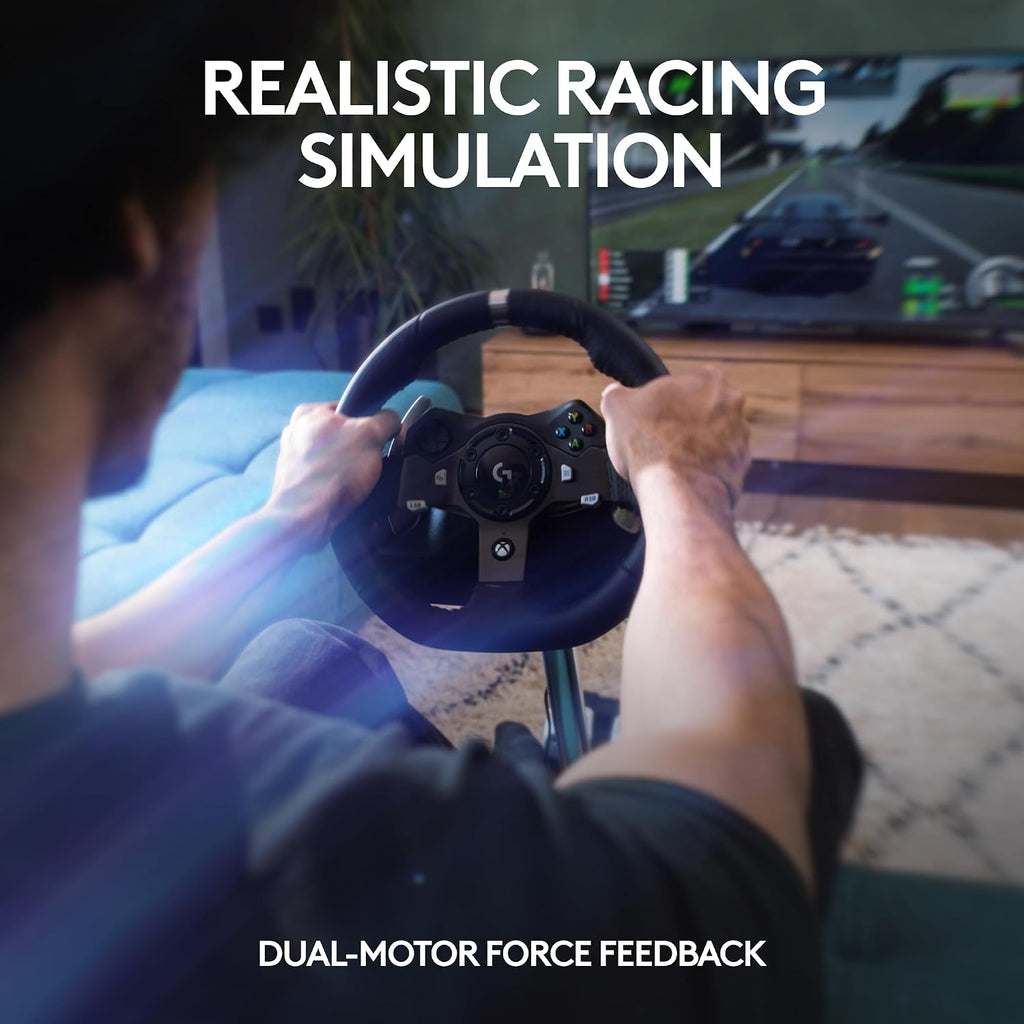 Logitech G920 Racing Wheel and Pedals — Black