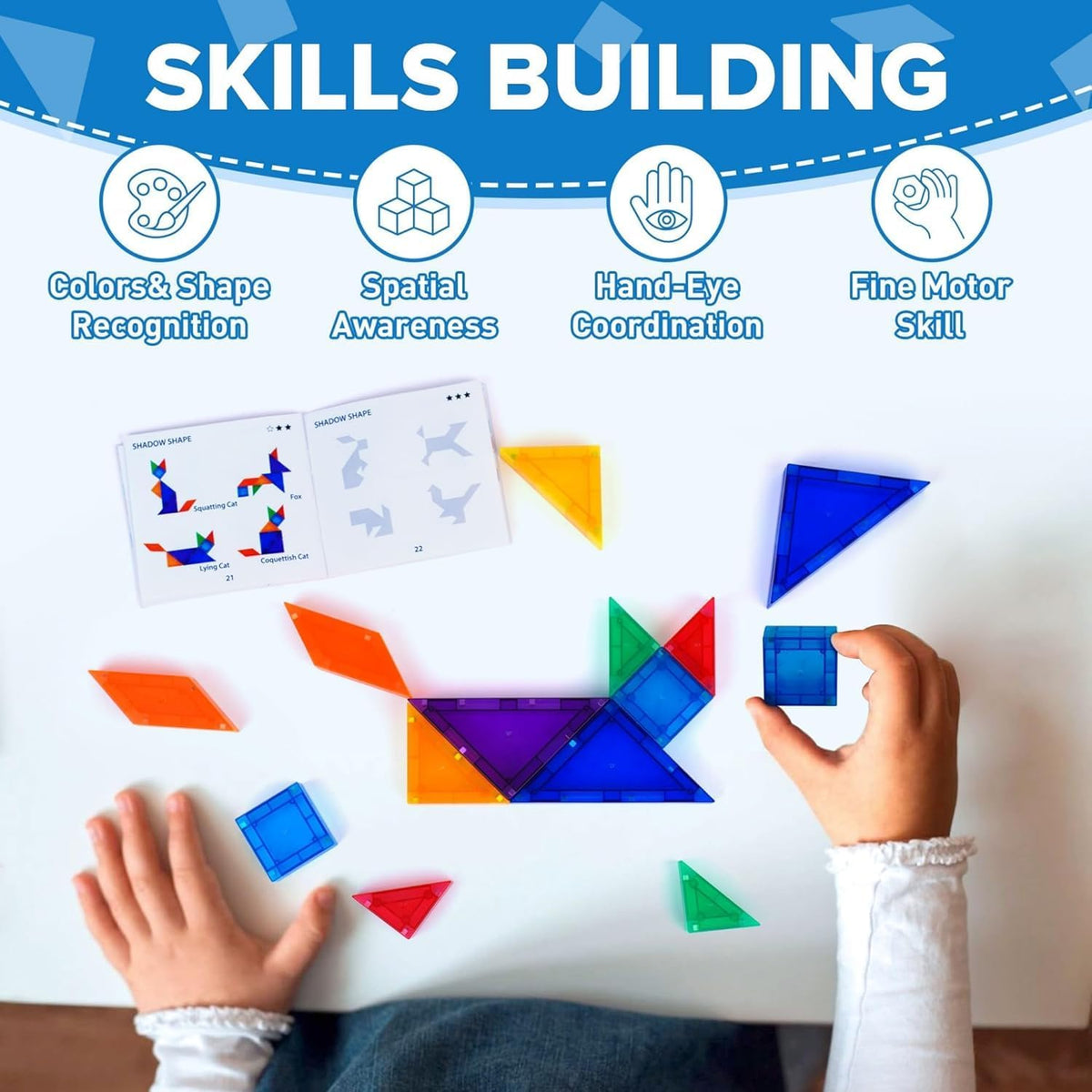 YPLUS Magnetic Tangram Puzzle — 7 Pieces