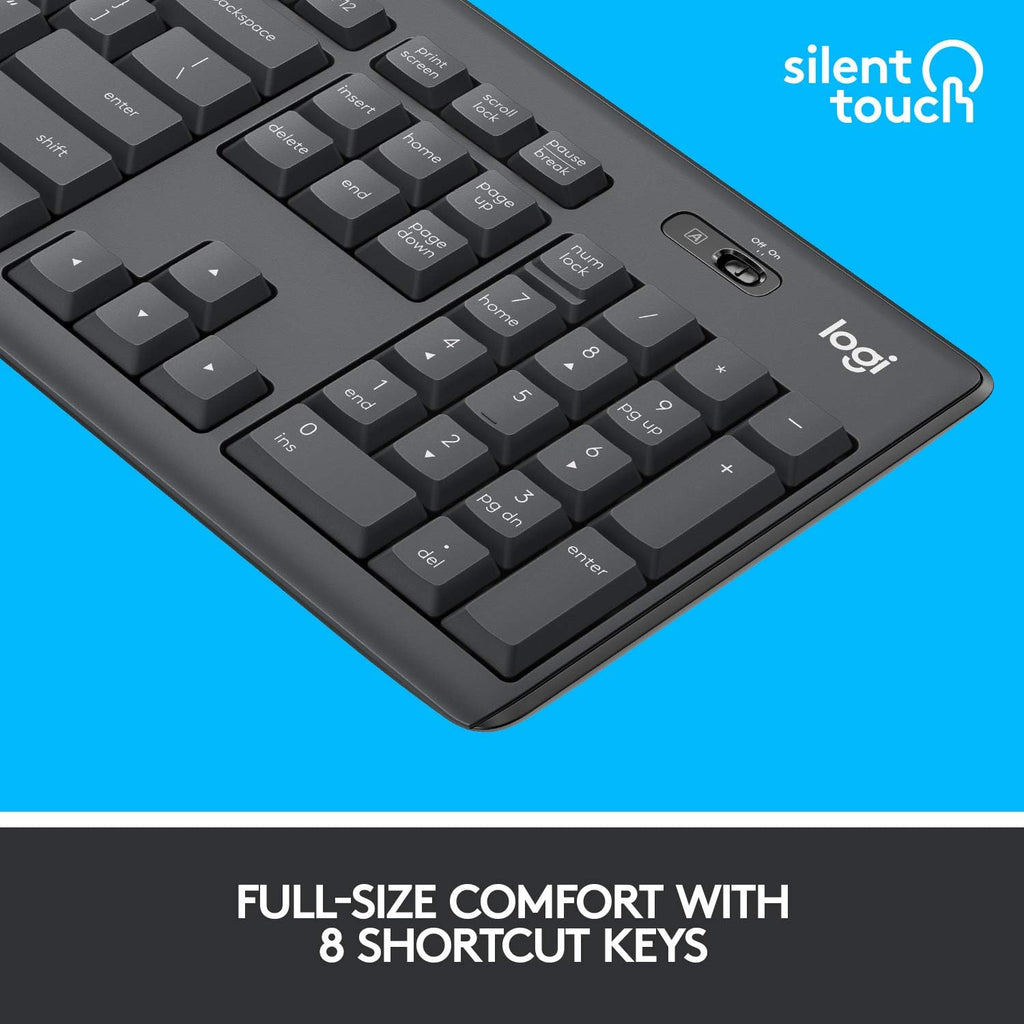 Logitech MK295 Keyboard and Mouse Combo — Black
