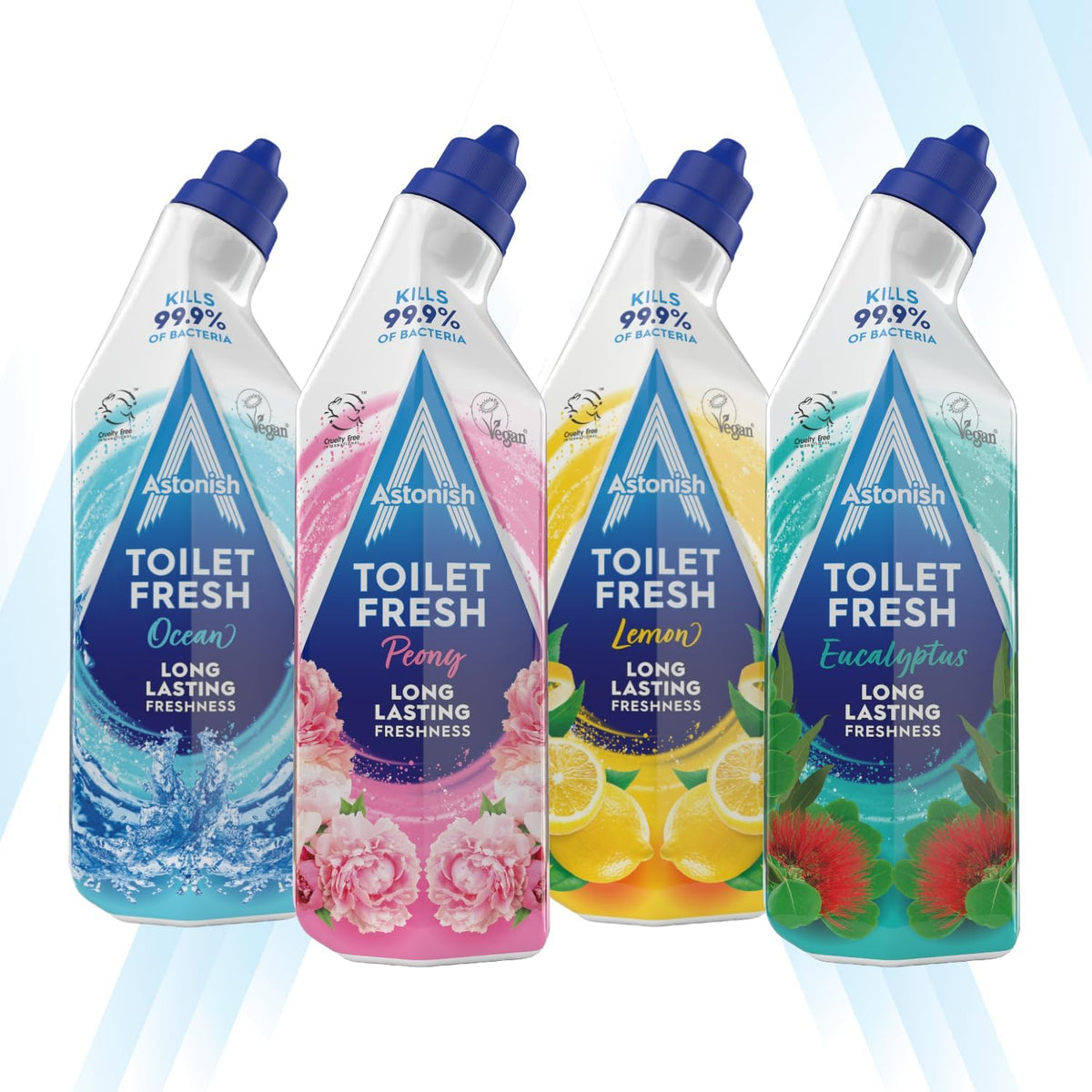 Astonish Toilet Fresh - Eucalyptus - Long Lasting Fragrance - Kills 99.9% Bacteria - 360 Degree - Easy Cleaning - Prevent Limescale Buildup - Fast Working - Cruelty Free - Vegan -750ML — additional product view 4