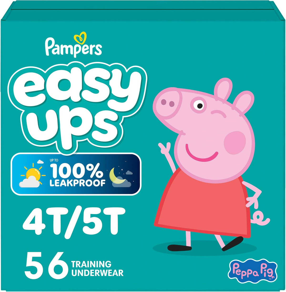 Pampers Easy Ups Boys & Girls Training Pants 4T-5T 56 count