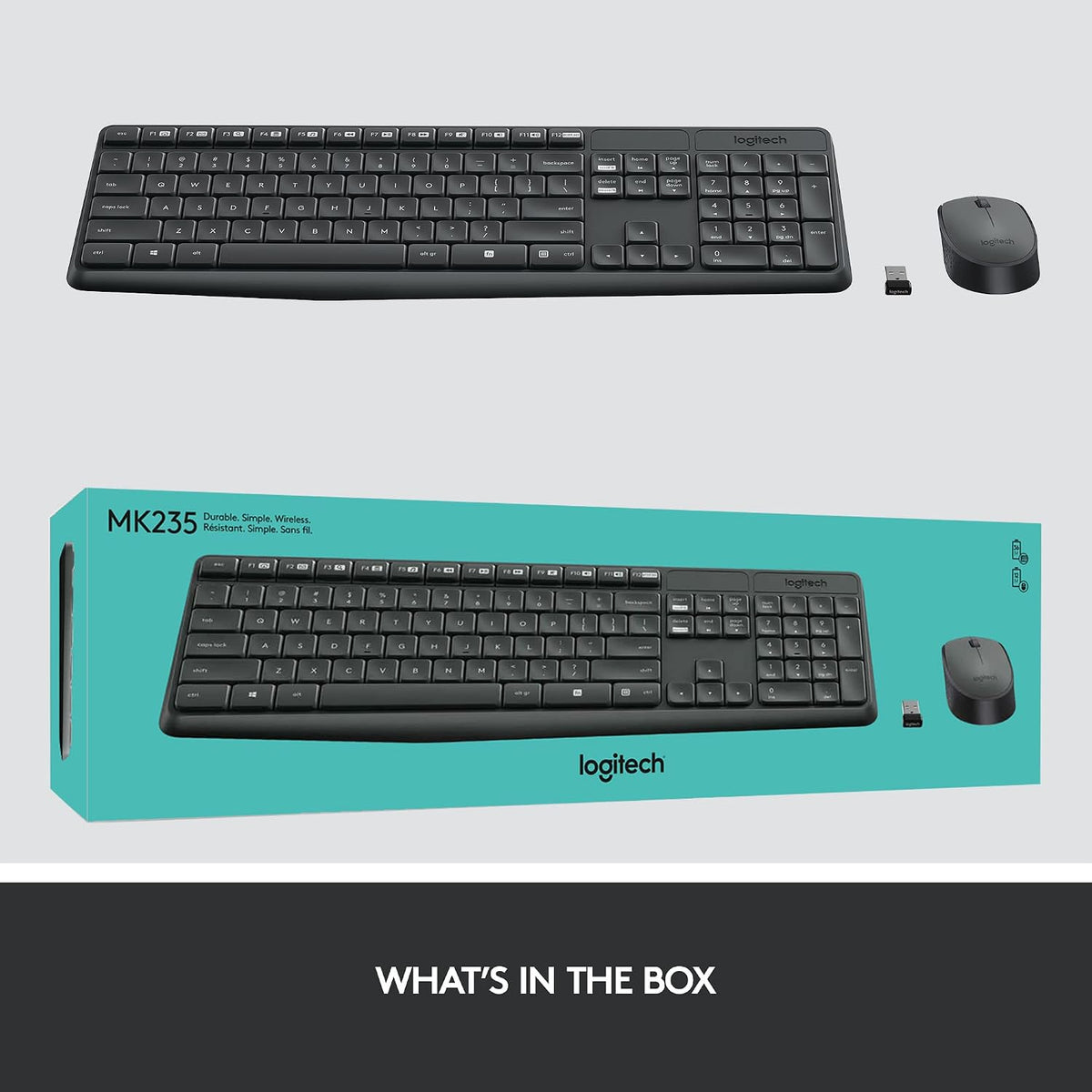 Logitech MK235 Keyboard and Mouse Combo — Black
