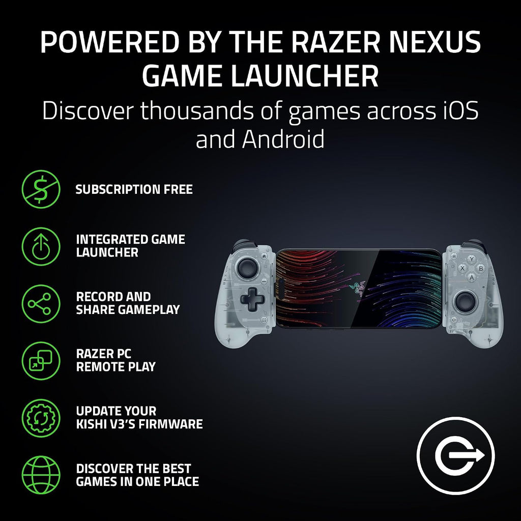 Razer Kishi V3 Gaming Controller for iPhone 15 & 16, Android — Phantom White Edition — product image 5